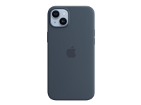 Apple - Baksidedeksel for mobiltelefon - MagSafe-samsvar - silikon - stormblå - for iPhone 14 Plus Tele & GPS - Mobilt tilbehør - Deksler og vesker