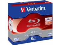 Verbatim – 5 x BD-RE – 25 GB 2x – CD-fodral