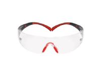 3M SecureFit 400, Sikkerhetsbriller, Alle kjønn, Grå, Rød, Gjennomsiktig, Polykarbonat, 20 stykker Klær og beskyttelse - Sikkerhetsutsyr - Vernebriller