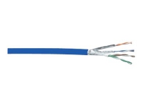 DIGITUS - Samlet kabel - 100 m - foliebelagt uskjermet tvinnet kabelpar (F/UTP) - CAT 6a - lys blå PC tilbehør - Kabler og adaptere - Nettverkskabler