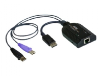 ATEN KA7169 DisplayPort USB Virtual Media KVM Adapter Cable with Smart Card Reader (CPU Module) – Förlängare för tangentbord/video/mus/ljud – USB