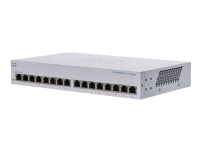 Bilde av Cisco Business 110 Series 110-16t - Switch - Ikke-styrt - 16 X 10/100/1000 - Stasjonær, Rackmonterbar, Veggmonterbar