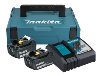 Makita DC18RC - Batterilader + batteri 2 x - Li-Ion - 3 Ah - 54 Wh - 1 x batterier lades El-verktøy - Batterier og ladere - Batterier for Prof