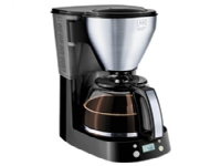 Melitta EasyTop Timer Droppande kaffebryggare 1,25 l Malat kaffe 1050 W Svart Rostfritt stål