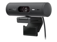 Logitech BRIO 500 - Webkamera - farge - Full HD (1920 x 1080) - Innebygd mikrofon (Stereo) - USB-C - Grafitt PC tilbehør - Skjermer og Tilbehør - Webkamera