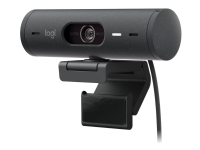 Produktfoto för Logitech BRIO 500 - Webbkamera - färg - Full HD (1920 x 1080) - Inbyggd mikrofon (Stereo) - USB-C - Grafit