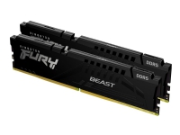 Produktfoto för Kingston FURY Beast - DDR5 - sats - 32 GB: 2 x 16 GB - DIMM 288-pin - 6000 MHz / PC5-48000 - CL36 - 1.35 V - ej buffrad - on-die ECC - svart