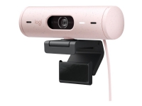 Logitech BRIO 500 - Webkamera - farge - Full HD (1920 x 1080) - Innebygd mikrofon (Stereo) - USB-C - Rose PC tilbehør - Skjermer og Tilbehør - Webkamera