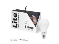 Lite Bulb Moments A60 RGB 2700-6500K E27 9W Hvid og farve atmosfære 3 pakke Smart hjem - Merker - Lite Bulb Moments