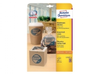 Avery L7110-25, Brun, Avrundet rektangel, Permanent, 62 x 42 mm, A4, Papir Papir & Emballasje - Etiketter - Multietiketter