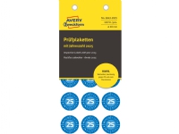Avery 6943-2025 Ø 20 mm, 120 Etiketter, Blå Blå 152x70x3,5mm (8stk) Papir & Emballasje - Markering - Etiketter og Teip