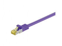 MicroConnect – Patch-kabel – RJ-45 (hane) till RJ-45 (hane) – 25 cm – SFTP PiMF – CAT 7 – halogenfri tvinnad – lila