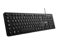 Gear4U KK-10 - Tastatur - round key caps - USB - Nordisk - svart PC tilbehør - Mus og tastatur - Tastatur