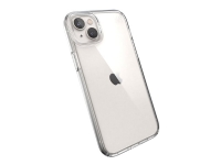 Speck Presidio Perfect-Clear – Baksida för mobiltelefon – MagSafe-kompatibilitet – hård polykarbonat mjuk termoplastisk polyuretan (TPU) – klar – för Apple iPhone 14 Plus