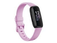 Fitbit Inspire 3 - Svart - aktivitetspårare med band - lilac bliss - handledsstorlek: upp till 221 mm - Bluetooth