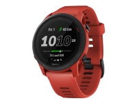 Garmin Forerunner 745 - Magma red - sportsur med bånd - silikon - magma red - håndleddstørrelse: 126-216 mm - display 1.2 - Bluetooth, Wi-Fi, NFC, ANT+ - 47 g Sport & Trening - Pulsklokker og Smartklokker - Smartklokker