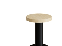 Taburet Marie, 440 mm, Massiv birk, Hvid stel