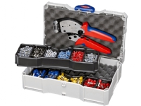 KNIPEX Press-sortimenter, for endehylser med plastkrage