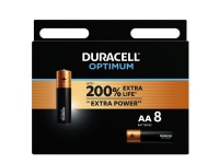 Batteri Duracell Optimum AA alkaline 8stk/pak – (8 stk.)