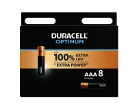 Batteri Duracell Optimum AAA alkaline 8stk/pak – (8 stk.)
