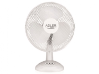 Adler AD 7303, Hvit, Bord, 42,1 dB, 30 cm, 90°, 45 W Ventilasjon & Klima - Bord- og gulvvifte - Bord-vifte