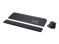 Logitech MX Keys Combo for Business - Tastatur- og mussett - bakbelysning - trådløs - Bluetooth LE - QWERTY - Storbritannia - grafitt PC tilbehør - Mus og tastatur - Tastatur