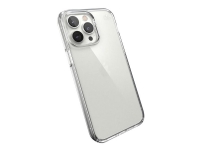 Speck Presidio Perfect-Clear – Baksida för mobiltelefon – MagSafe-kompatibilitet – hård polykarbonat mjuk termoplastisk polyuretan (TPU) – klar – för Apple iPhone 14 Pro Max