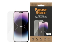 PanzerGlass™ | AntiBacterial – Skärmskydd för mobiltelefon – Klassisk passform – Kristallklart | Apple iPhone 14 Pro Max