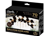 Balloon garland B&C white-gold-black 70pcs