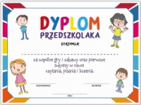 LearnHow A4 diploma of a preschooler – Children 10 pcs