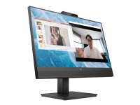 HP M24m Conferencing Monitor - LED-skjerm - 24 (23.8 synlig) - 1920 x 1080 Full HD (1080p) @ 75 Hz - IPS - 300 cd/m² - 1000:1 - 5 ms - HDMI, DisplayPort, USB-C - høyttalere - svart stativ, svart hode PC tilbehør - Skjermer og Tilbehør - Skjermer
