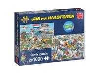 Jan van Haasteren Traffic Chaos & By Air Land and Sea 2x1000pcs, 1000 stykker, Humor, 12 år Radiostyrt - RC - Andre - Reservedeler & Tilbehør