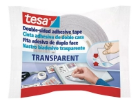 Tesa - Dobbelsidig tape - 12 mm x 10 m - polypropylen - krystallklar Kontorartikler - Teip & Dispensere - Kontorteip
