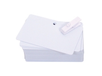 Evolis PVC Blank Pre-Punched Cards - Polyvinylklorid (PVC) - 20 milli-incher - 100 kort kort Papir & Emballasje - Markering - Plast kort