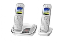 Panasonic KX-TGJ322GW - Trådløs telefon - svarersystem med anrops-ID - DECT - hvit + ekstra håndsett Tele & GPS - Fastnett & IP telefoner - Trådløse telefoner