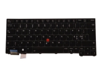 Lite-On – Ersättningstangentbord för bärbar dator – med Trackpoint – bakgrundsbelyst – Nordisk – svart – för ThinkPad L13 Gen 3 21B3 21B4 21BA  L13 Yoga Gen 3 21B6 21BC  X13 Gen 3 21BQ 21CN