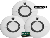 Set of three Wi-Safe2 FireAngel 3xST-630 + W2 smoke detectors