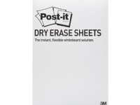 Post-it POST-IT® Dry Erase arkfilm (DEFPACKL-EU), 28x39 cm, 15 ark, hvit