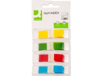 Q-Connect Indexing tabs Q-CONNECT PP 12x45mm 4×35 cards blister assorted colors