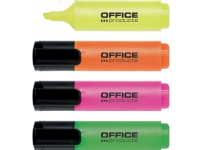 Office Products Highlighter 2-5mm (line), 4pcs, assorted colors Skriveredskaper - Overtrekksmarkør - Tykke overstreksmarkører