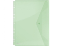 Donau Envelope DONAU folder with clasp, PP, A4, 200 microns, Euro perforation, green