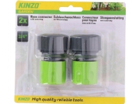Kinzo – 3/4 trädgårdsslangskoppling 2 st.