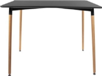 Mufart Rectangular TRE table for kitchen dining room living room 120cm x 80cm – Black