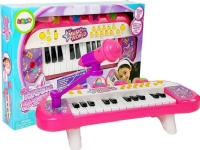 Lean Sport Keyboard Piano 24 Taster USB Mikrofon Rosa Leker - Rollespill - Musikk leker
