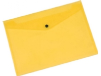 Q-Connect konvoluttmappe med trykklås, PP, A4, 172 mikron, transparent gul Arkivering - Elastikmapper & Chartekker - Andre