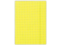 Donau Folder with an elastic band A4, yellow checkered Arkivering - Elastikmapper & Chartekker - Andre