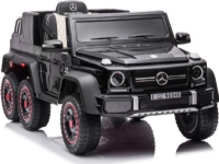 Lean Cars Enkel elbil for barn 6x6 Mercedes Benz G63, sort Utendørs lek - Gå / Løbekøretøjer - Gå kjøretøy