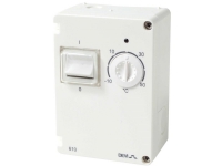 DEVIreg 610 termostat IP44 10 A 2-polig område (-10°C till +50°C) m dubbelisolerad trådgivare
