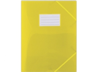 Bilde av Donau Folder With Rubber Band Donau, Pp, A4, 480 Micron, 3-fold, Semi-transparent Yellow