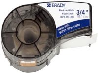 BRADY Selvlaminerende klar Vinyl label hvid skrivefelt/sort tekst A: 30,4mm, B: 12,7m C: 4,3m, D: 7,mm